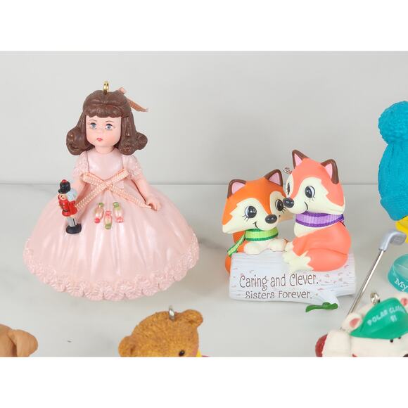 Hallmark Tree Christmas Ornament Lot x30 Figurine Holiday Decor Resin Pewter - Picture 8 of 16